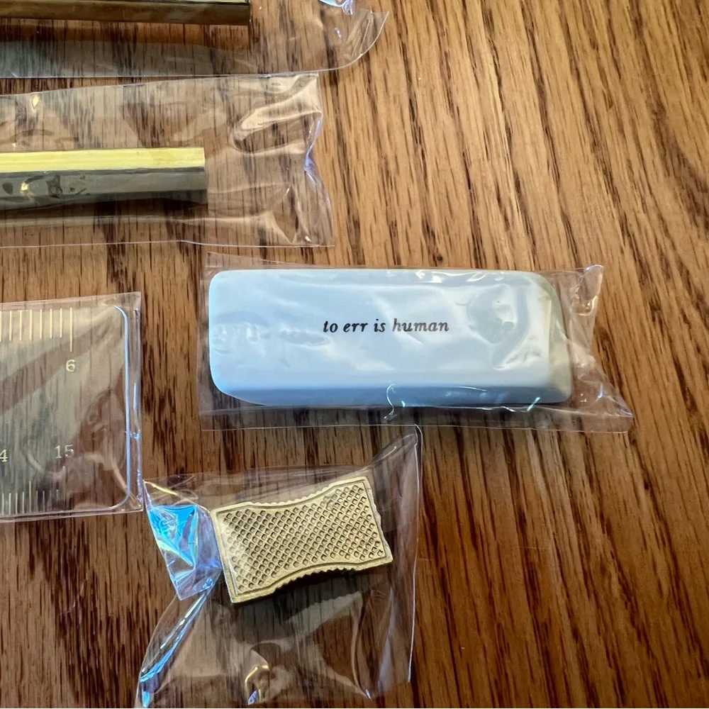 NWT Kate Spade Gold Dot Pencil Case